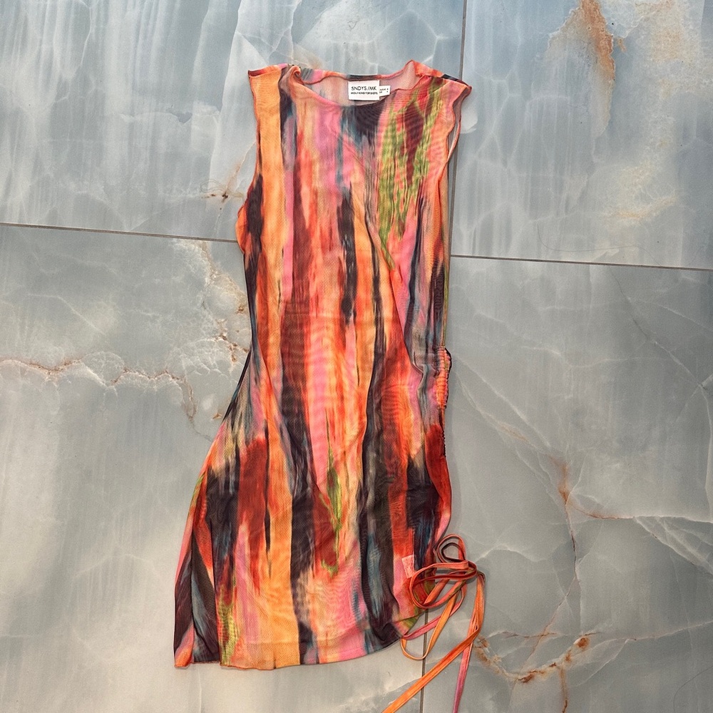 Asymmetrical Multicolor Dress by Donna Morgan
